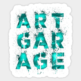 Street Art Garage Splash Graffiti Sticker